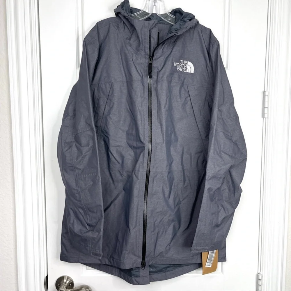 THE NORTH FACE Gotel NEW Waterproof Rain Jacket Vanadis Grey Heather NEW Size L